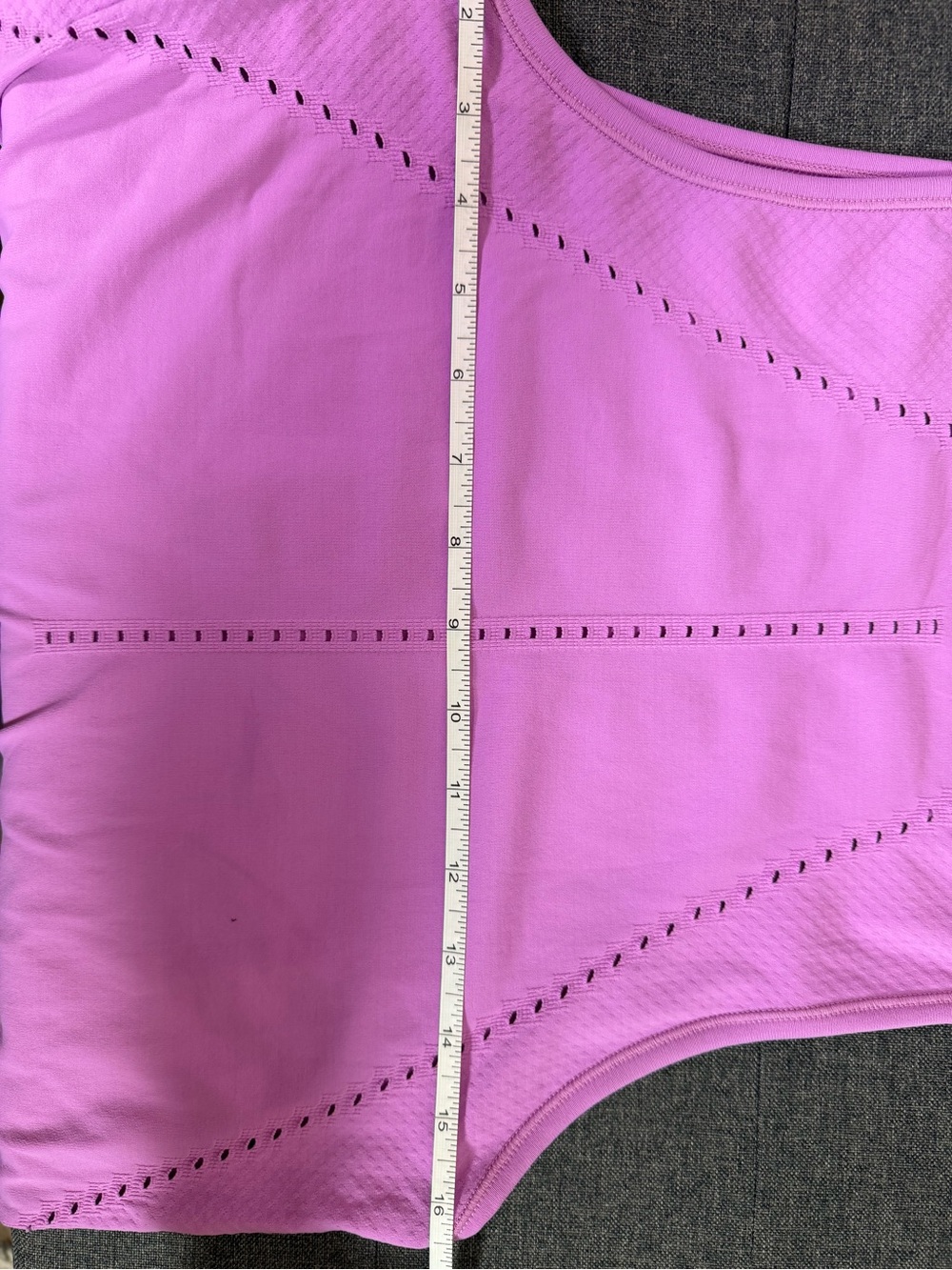 Athleta Pink Purple Laser-Cut Racerback Tank - Picture 5 of 5